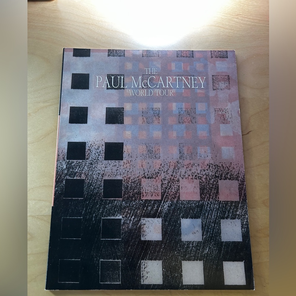 1989 -1990 Paul McCartney World Tour Concert Souvenir Program Book
